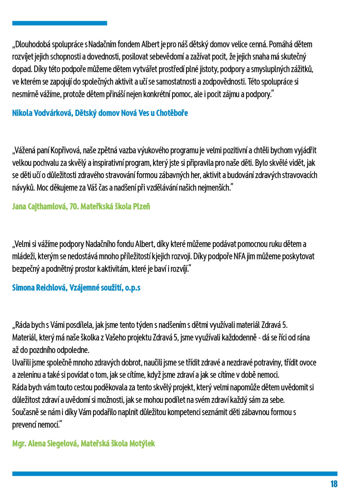 Výroční zpráva 2025 – strana 20
