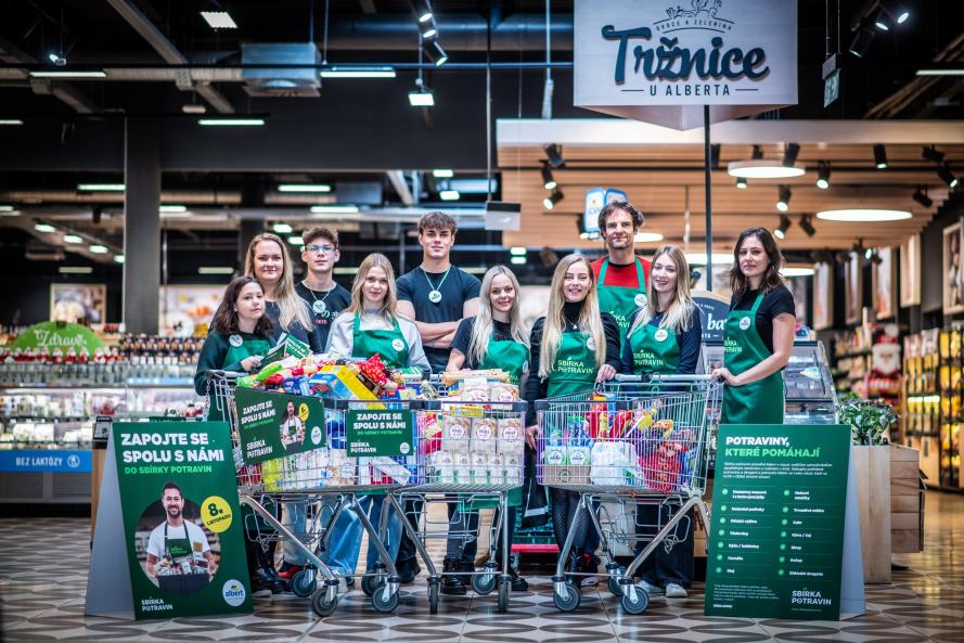 Sbírka potravin proběhne i ve 173 prodejnách Albert po celé republice